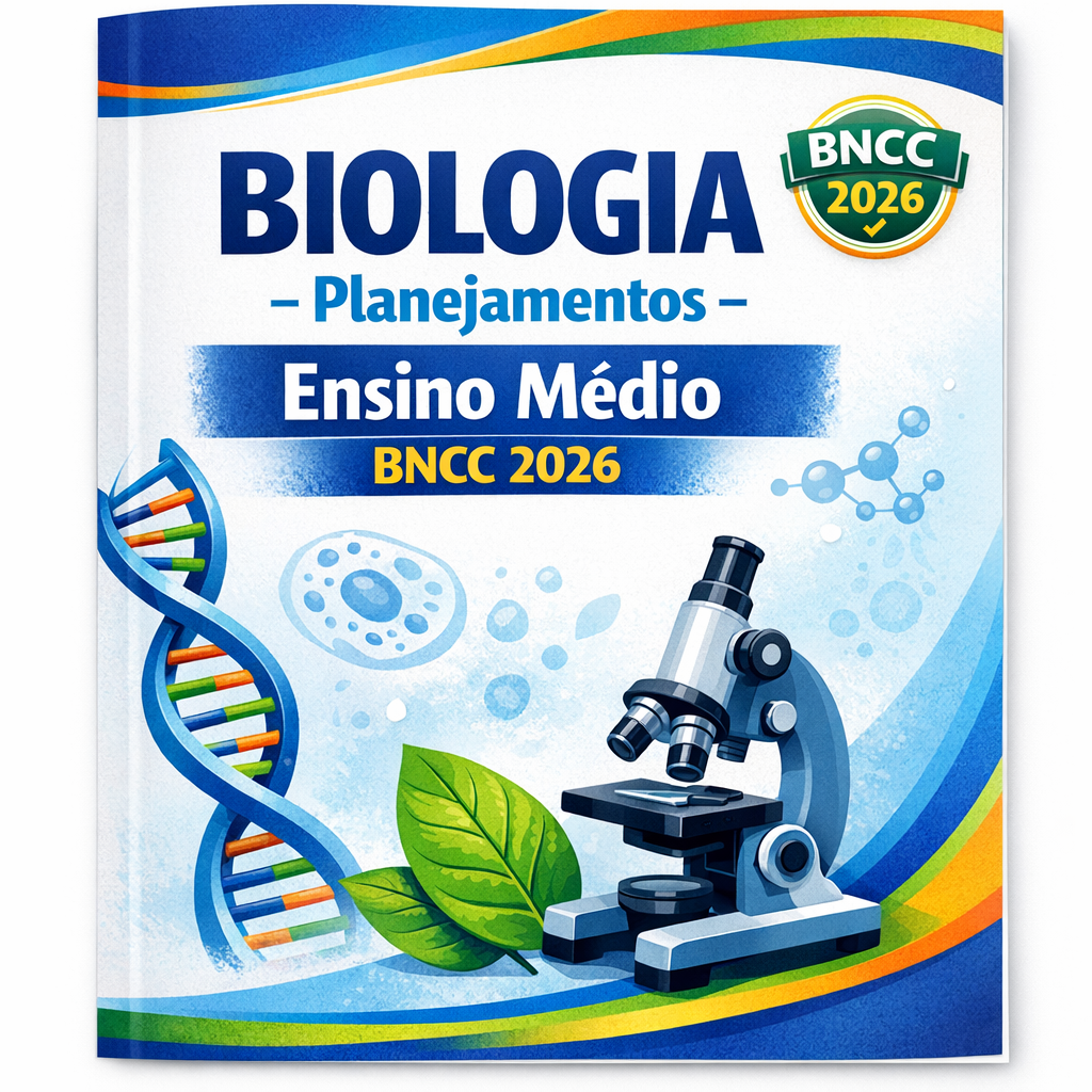 Planos de Aula de Biologia para Ensino Médio, Editável, 180 atividades, BNCC 2026, material digital