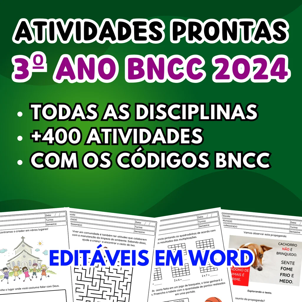 Atividades - 3º Ano Fundamental - BNCC 2024