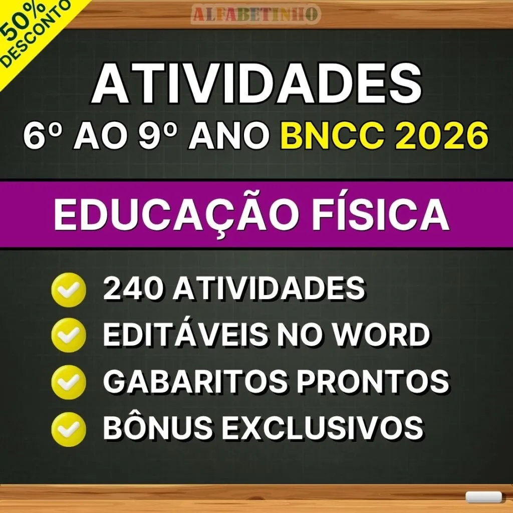NOVO ENSINO MÉDIO ATIVIDADES 1º AO 3º ANO - BNCC 2026 - EDUCAÇÃO FÍSICA