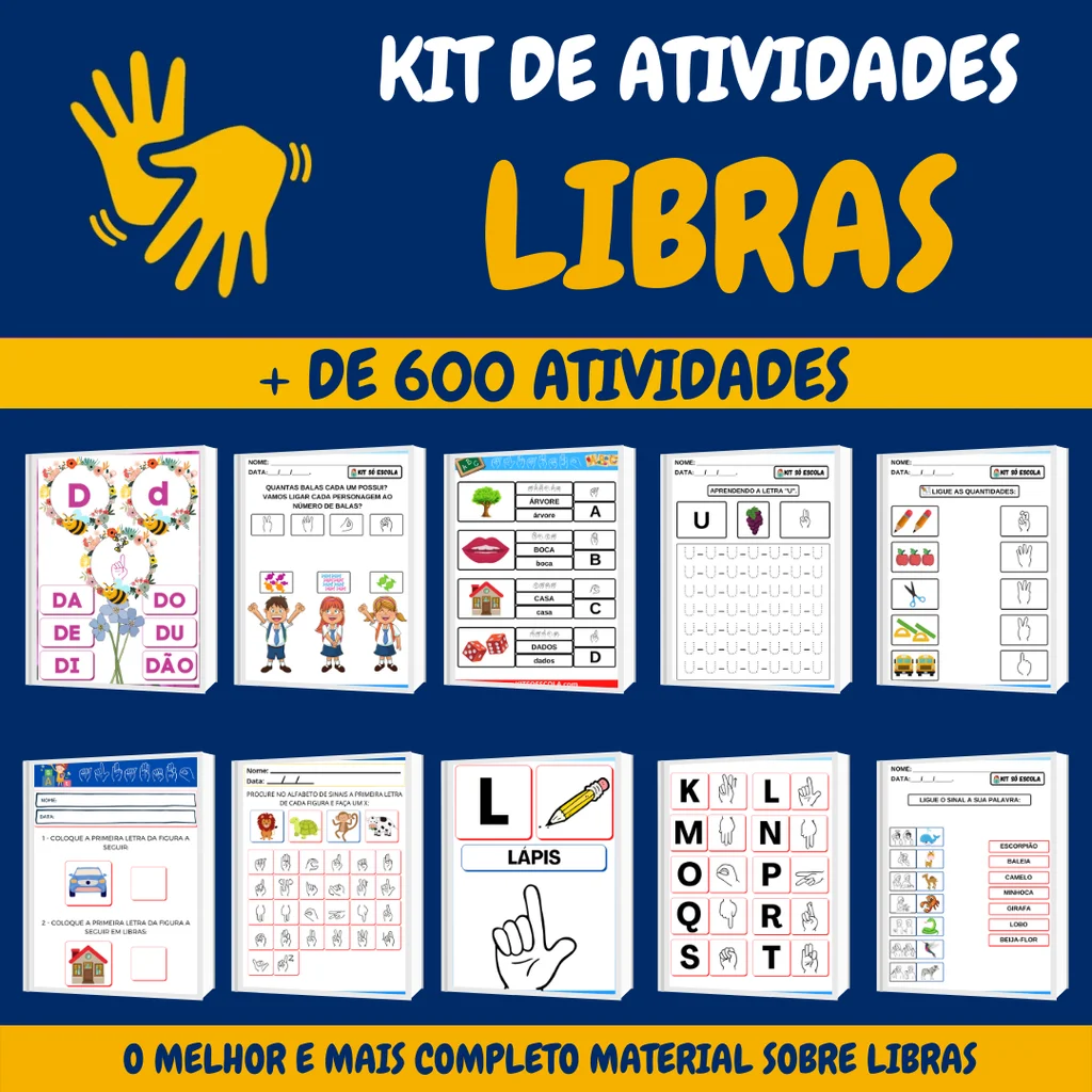 Kit Só Escola Libras